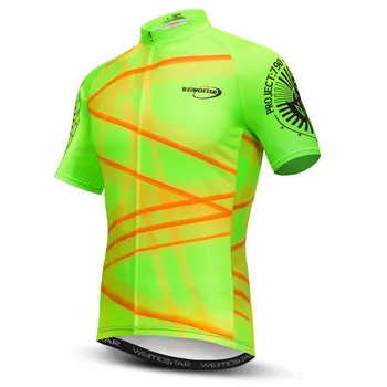 Weimostar 2019 PRO Team cyklistický dres top bike tričko MTB Ropa Ciclismo Vonkajšie oblečenie mužov lete bicyklovanie Maillot nosiť Zelené