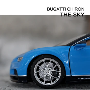Well 1:24 Bugatti chiron auto zliatiny auto model simulácie auto dekorácie kolekcie darček hračka lejacích model chlapec hračka