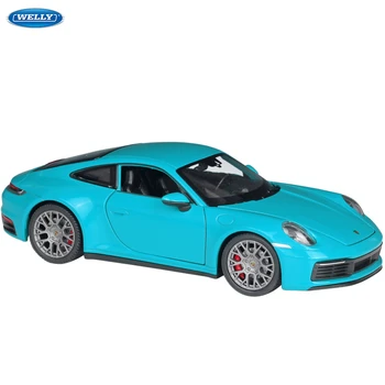 Well 1:24 Porsche 911 Carrera 992 auto zliatiny auto model simulácie auto dekorácie kolekcie darček hračka lejacích model chlapec hračka