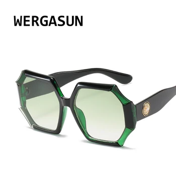 WERGASUN 2020 Mnohouholník Módne Luxusné slnečné Okuliare Ženy Značky Dizajnér Muža/Ženy Okuliare Classic Vintage UV400 Vonkajšie Oculos