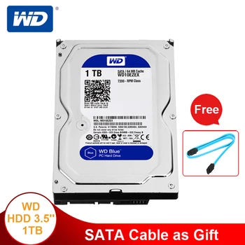 Western Digital 1 TB Modrá Pevného Disku Desktop HDD Interný SATA Pevný Disk 3.5