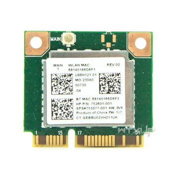 Wifi 300Mbps+Bluetooth 4.0 MINI PCI-E Karty Pre RTL8723BE SPS 753077-001 WIFI Sieťová Karta pre Hp 470 455 450 445 440 G2