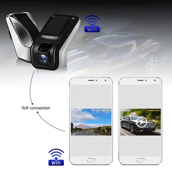 WIFI Bezdrôtové Auta DVR Dash Cam Kamera 1080P WiFi HD Nočné Videnie Vozidla počas Jazdy Video Rekordér Dashcam Registrátor Kamery