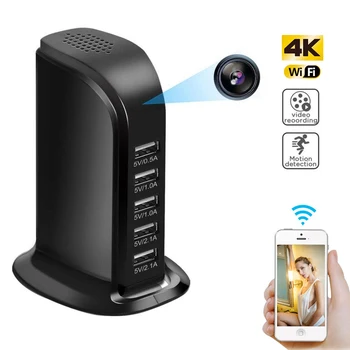 WIFI HD 1080P Mini IP Kamera 4k DVR P2P Videokamera Bezdrôtové bezpečnostné Kamery USB Sieťovej Nabíjačky, Kamera, videorekordér Skryté
