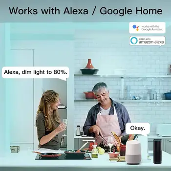 WIFI RGB LED Pás Svetla s RF Diaľkové domovská stránka Google Alexa Ovládanie Hudby App Sync 5050 RGB LEDStrip 5m 10 m Pásky 12V Adaptér