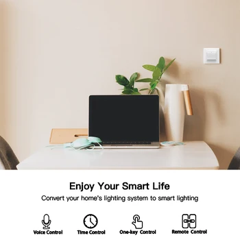 WiFi Smart Svetlo vypínač Zásuvky Zásuvky, Tlačidlo DE EÚ Inteligentný Život Tuya Bezdrôtové Diaľkové Ovládanie Práce s Alexa Domovská stránka Google