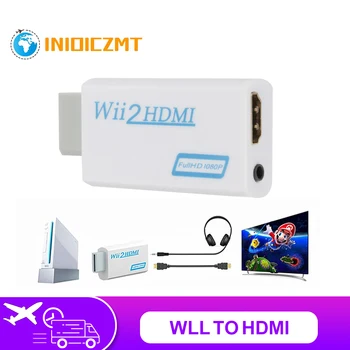 WII HDMI Converter, Full HD 1080P WII HDMI Wii 2 HDMI Prevodník, 3,5 mm Audio pre PC HDTV Monitor Displej Wii HDMI Adaptér