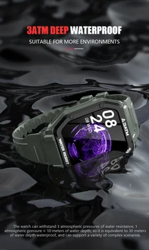 Willgallop 2021 nové C16 1.7 Palcový 3ATM 30 M Vodotesný Šport Smart Hodinky Fitness Tracker Plávať potápačské hodinky Pre android Ios
