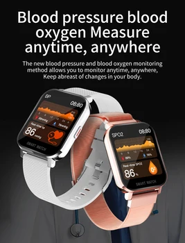 Willgallop MT28 muži ženy business smart hodinky plne dotykový 1.54 palcový telesnej teploty, krvného tlaku kyslíka pre Android Ios
