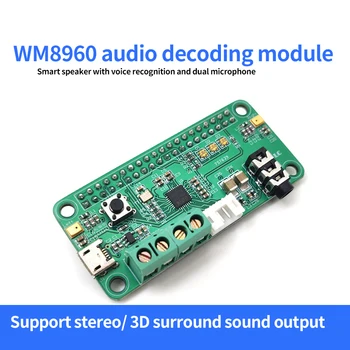 WM8960 Hi-Fi Zvuková Karta KLOBÚK pre Raspberry Pi Stereofónne KODEK Prehrávanie/Nahrávanie I2S Port Dual Micphone Rozpoznávanie Hlasu Rada