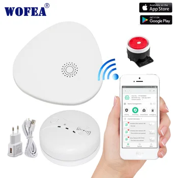 Wofea smart wifi bezpečnostný alarm systém wifi brány, požiarny alarm s video camare systému APLIKÁCIE ovládanie SMS správ a telefónnych hovorov, oznámenia