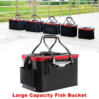 WolFAce Multifunkčné rybárske vedro prenosné EVA rybárske skladacia taška camping vodnej nádržky rybárske náčinie skladovanie taška