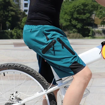 WOSAWE Reflexné Cyklistické Šortky Vrecká na Zips Vonkajšie Športové MTB Horský Bicykel Bicykel na Koni Nohavice Odolné voči Vode Krátke