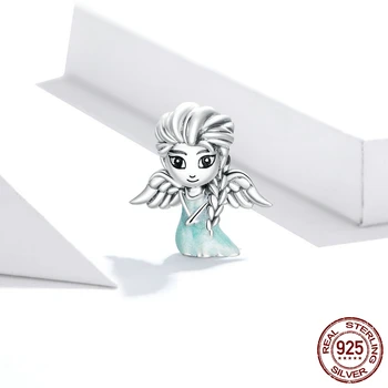 WOSTU 925 Sterling Silver Lietania Snow Fairy Kúzlo Šťastia Prichádza Fit Originálne Strieborné Náramky Šperky, Prívesok, Takže BKC1652