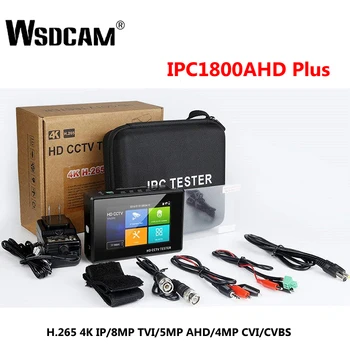 Wsdcam Najnovšie 4 palcový Zápästie HD Kamery CCTV Tester H. 265 4K IP 8MP TVI 4MP CVI 5MP AHD Analógový 5-v-1 CCTV Tester Monitor s WIFI