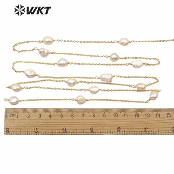 WT-RBC164 Nádherné kvalitné prírodné sladkovodné perly reťazca ženy náhrdelník náramok pearl reťazca pre DIY šperky výrobu dielov