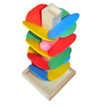 WYNLZQ Drevené Hračky, Farba Demontáž Gule Guľôčky Hra Leaf Veža detské Puzzle Drevené Bloky Narodeninám Rodiny, Deti 2019