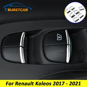 Xburstcar Auto na Renault Koleos 2017 - 2021 dizajn Interiéru 7Pcs/Set ABS Chrome Windows Zdvihákov Dekorácie Flitrami Výbava