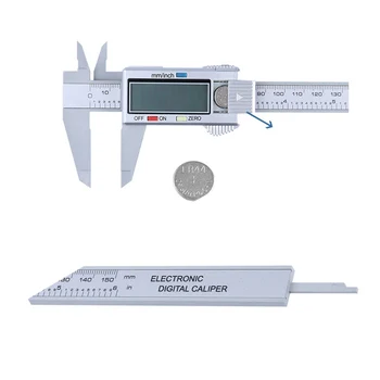 XEAST 6-Palcový 150mm Uhlíkových Vlákien Elektronické Digitálne Vernier Strmeň Mikrometer na Meranie Nástroj pre Digitálne Pravítko