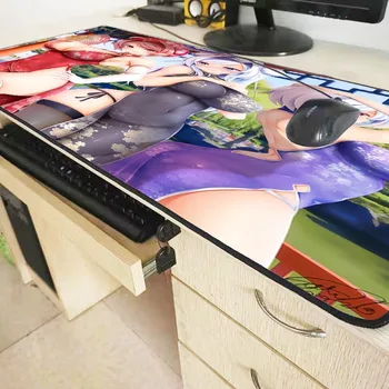 XGZ Sexy Dievča Veľké Prsia Anime Hernú Podložku pod Myš, Počítač Hráč pad Veľkej Hry Zámok Okraji Mat Tabuľka pre PC, Notebook