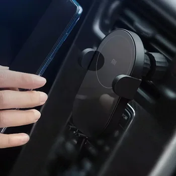 Xiao 10W Qi Auto Bezdrôtová Nabíjačka pre iPhone 11 Samsung S20 Xiao Mi Indukčné Rýchle Bezdrôtové Nabíjanie s Autom Držiaka Telefónu