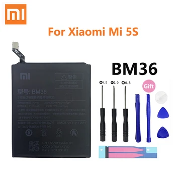 Xiao Mi Originálne Batérie Telefónu BM36 Pre Xiao Mi 5S Mi5S M5S Vysokej Kvality 3200mAh Telefón Náhradné Batérie
