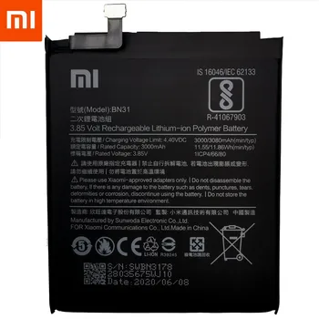 Xiao Originálne Náhradné Batérie BN31 pre Xiao Mi 5X Mi5X Redmi Poznámka 5A Pro Mi A1 Redmi Y1 Lite S2 Telefón Batéria 3000mAh