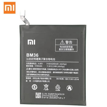 Xiao Originálne Náhradné BM36 Batérie Pre Xiao Mi 5S MI5S Nové Autentická Batéria Telefónu 3200mAh