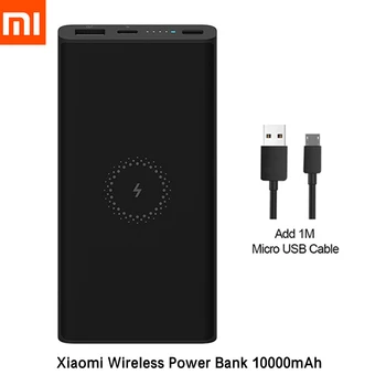 Xiao Prenosný Wireless Power Bank 10000 MAh Qi Rýchle Bezdrôtové Nabíjačky USB Typu C Powerbank Nabíjací Výkon Banka pre Smart Telefón