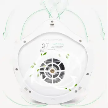 Xiao Q7 DIY Elektrické bočný kryt Proti Znečisteniu Prachom Power Active Prívod Vzduchu tvár-maska s elastický remienok pre vonkajšie jazda na Bicykli
