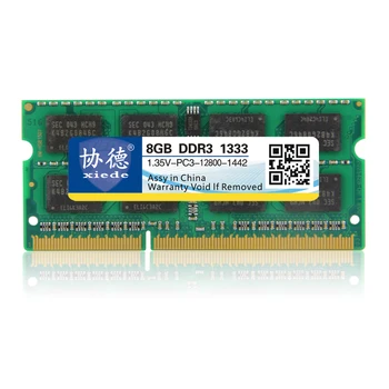 Xiede 1.35 v Notebooku Pamäť DDR3L Ram 8GB 1333Mhz 4 GB 2 GB pre Notebook Sodimm Memoria Kompatibilný s DDR3 L 4GB 1066Mhz