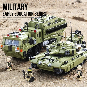 XingBao Vojenské Série Tank Tiger Model Stavebné Bloky Sady Zbraň Vojny Chariot Tvorca Armády WW2 Vojakov DIY Tehly Deti Hračky