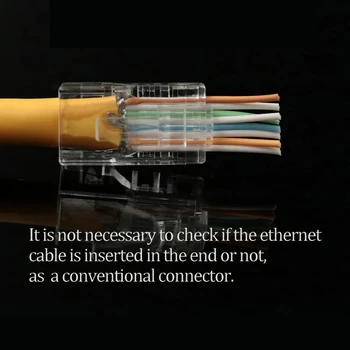 Xintylink EZ konektor rj45 cat6 50U/6U kábel siete ethernet zapojte cat5e utp 8P8C RG cat 6 sieti conector lan jack cat5 20/50/100ks