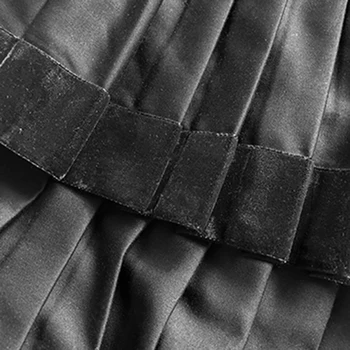 XITAO Patchwork Vintage Volánikmi Multi Layer Sukne Ženy 2019 Jeseň Nový Štýl Black Prírodné Pás Riadok Sukne, Elegantné GCC2095