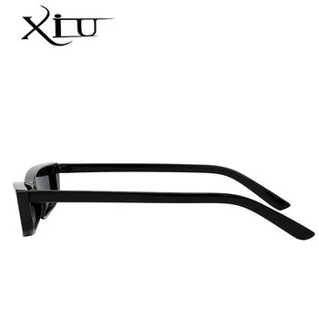 XIU Vintage Obdĺžnik slnečné Okuliare Ženy Značky Dizajnér Malé Rámom Slnečné Okuliare Retro Čierne Okuliare UV400