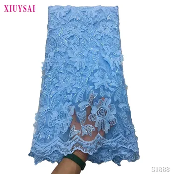 XIUYSAI hot predaj afrických kábel čipky tkaniny nigérijský čipky textílie 2021 vysoko kvalitnej čipky Hnedé francúzskej Čipky Textílie Na Svadby