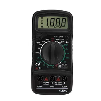 XL830 Mini Digitálny Multimeter 1999 Počíta AC/DC Napätie, Prúd Odpor Frekvencia Tester True RMS NCV Tester Meter