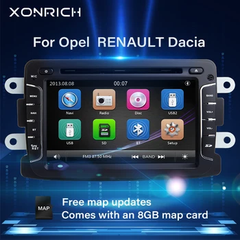 Xonrich AutoRadio Auto DVD Prehrávač Pre Logan2 Lada Xray 2 Toaletný Renault Captur Dacia Sandero 2 Dokker GPS Navigácie, Multimédiá
