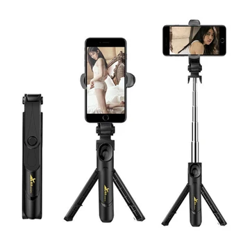 XT09 mobilného telefónu Bluetooth selfie stick s statív integrované multi-function video live podpora držiaka telefónu, pre iphone 11 XR