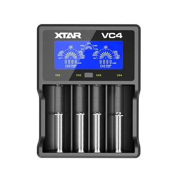 XTAR VC2 VC2 plus VC4 VC2S VC4S nabíjačka pre 10440/16340/14500/14650/18350/18500/18650/18700/21700/20700/17500