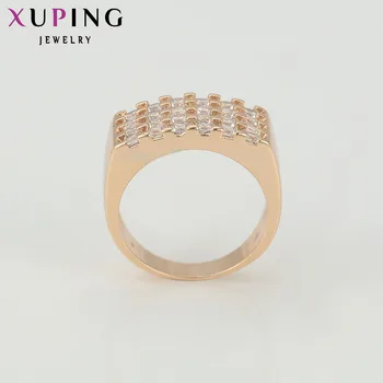 Xuping Luxusný Prsteň Populárny Dizajn Kúzlo Štýl Krúžok Dievča Ženy, Zlatá Farba Á Prstene, Šperky Vianočný Darček 12752