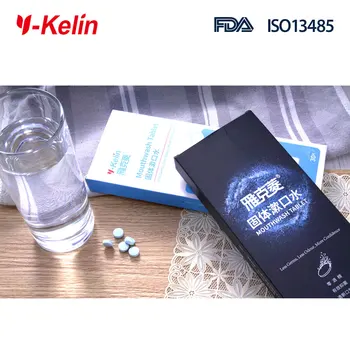Y-kelin ústna voda Tablet 30 karty Svieži Dych Ústnej hygiene ústna voda zlý dych odstraňovač bielenie zubov