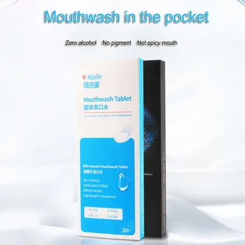 Y-kelin ústna voda Tablet 30 karty Svieži Dych Ústnej hygiene ústna voda zlý dych odstraňovač bielenie zubov