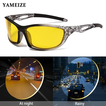 YAMEIZE Polarizované Okuliare Pre Nočné Videnie Jazdy Módne Športové Okuliare Proti Oslneniu Jazdy Okuliare Retro slnečné Okuliare Gafas