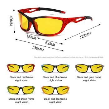 YAMEIZE Polarizované Okuliare Pre Nočné Videnie Jazdy Módne Športové Okuliare Proti Oslneniu Jazdy Okuliare Retro slnečné Okuliare Gafas