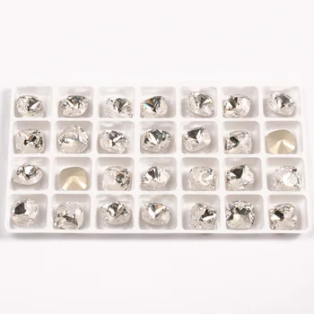 YANRUO 4470 K9 Lesk Sklenenými Kamienkami Vankúš Vystrihnúť Tvar Kryštálu Farba Nechtov Kameň 3D Šperky čo Korálky DIY Nechtov Umelecké Skvosty