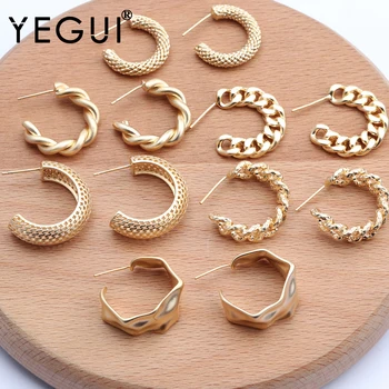 YEGUI M662,šperky, doplnky,18k zlatom,0.3 mikrónov,diy prívesky,meď kovov,prívesky,diy náušnice,šperky robiť,6pcs/veľa