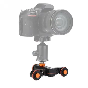 YELANGU L4X Mini Motorizované Elektrické Sledovať Jazdec Motorových Dolly Truck Car w Diaľkové Ovládanie pre Videokamera DV, na Fotoaparát Canon