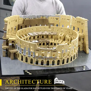 Yeshin 22002 Stavebné Bloky, Hračky MOC-49020 Colosseum Model Architektúry 10276 Tehly Hračky pre Deti Vianočné Darčeky