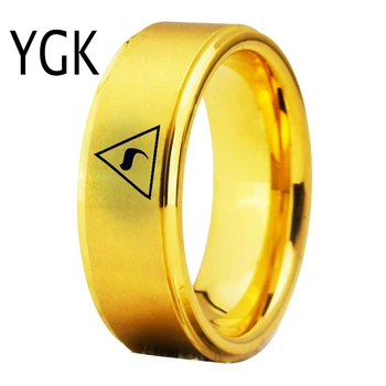 YGK Šperky Škótsky 14. Stupňa SLOBODOMURÁRSTVA Freemason Mason Volfrámu Prstene pre Mužov je Ženích Svadobné Zapojenie Výročie Krúžok